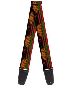 Correa de guitarra Buckle-Down Cali Bear Star Stripe Us