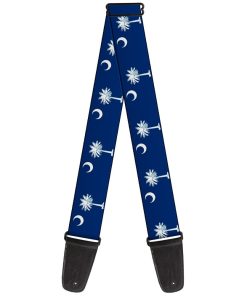 Correa para guitarra con banderas de Carolina del Sur de 2