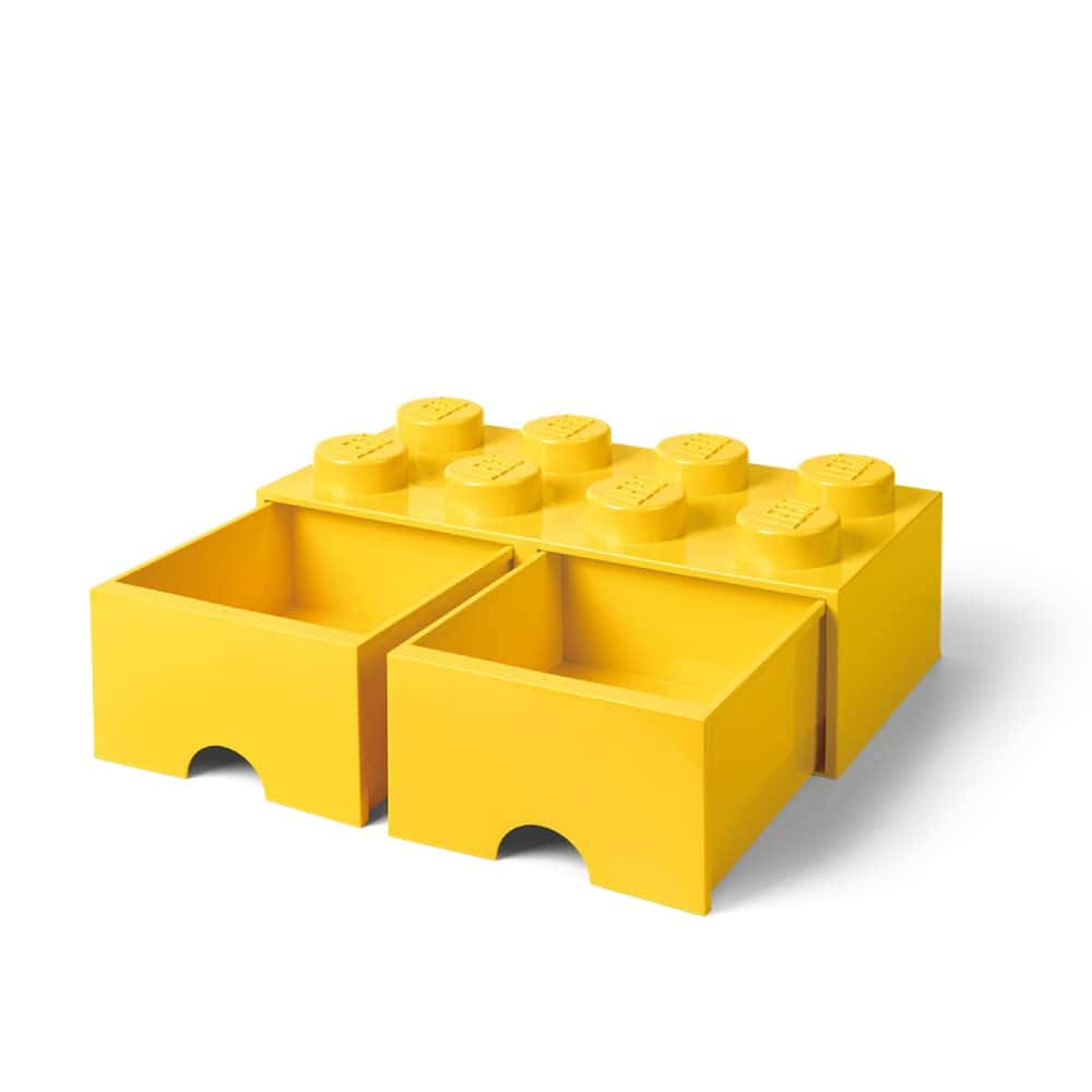 LEGO Cajón de Ladrillo Amarillo 8 Brillante