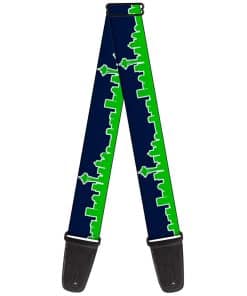 Correa de guitarra Buckle-Down Seattle Skyline Azul Marino