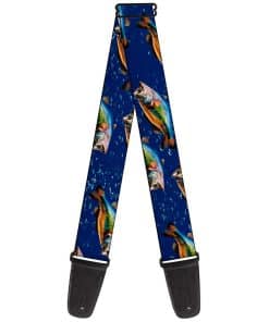 Correa de guitarra Bajo Peces Burbujas de Agua 2 Pulgadas