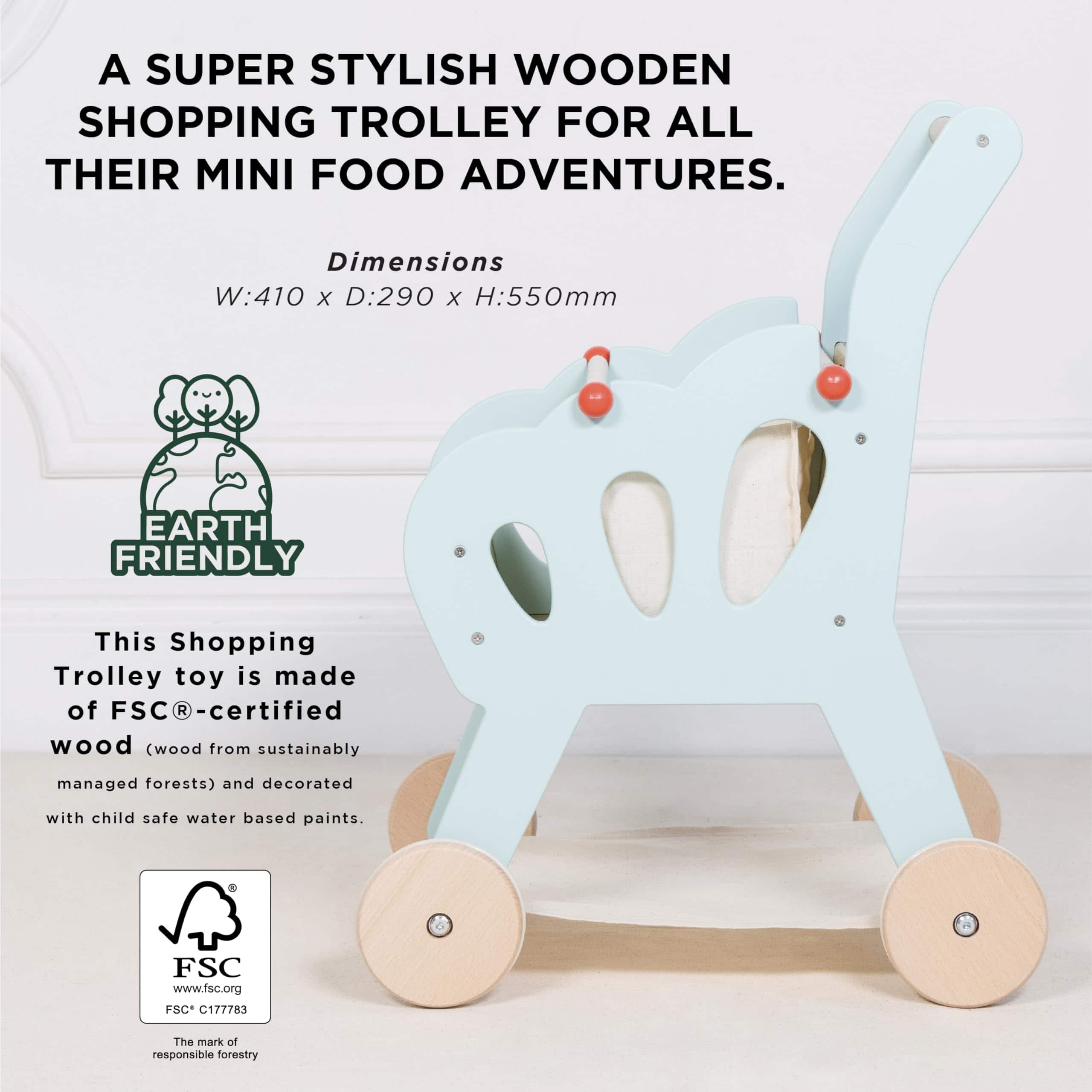 Le Toy Van - Carrito de Compras de Juguete de Madera - Imagen 6