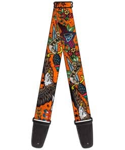 Correa de guitarra Buckle-Down Truth And Justice naranja de