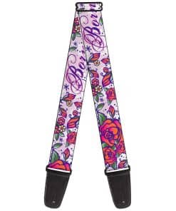 Correa para Guitarra Buckle-Down Born To Blossom Azul de 2