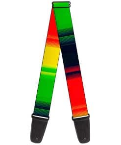 Correa para guitarra Buckle-Down Zarape4 Vertical Rasta de