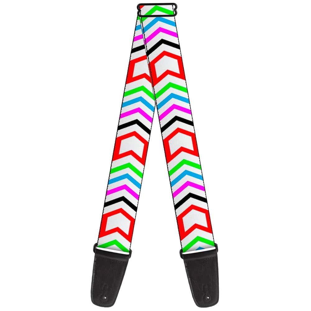 Correa de guitarra Buckle-Down Flechas Blanco Multicolor 2