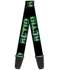 Correa de Guitarra RCTID Negra de Portland Flag de