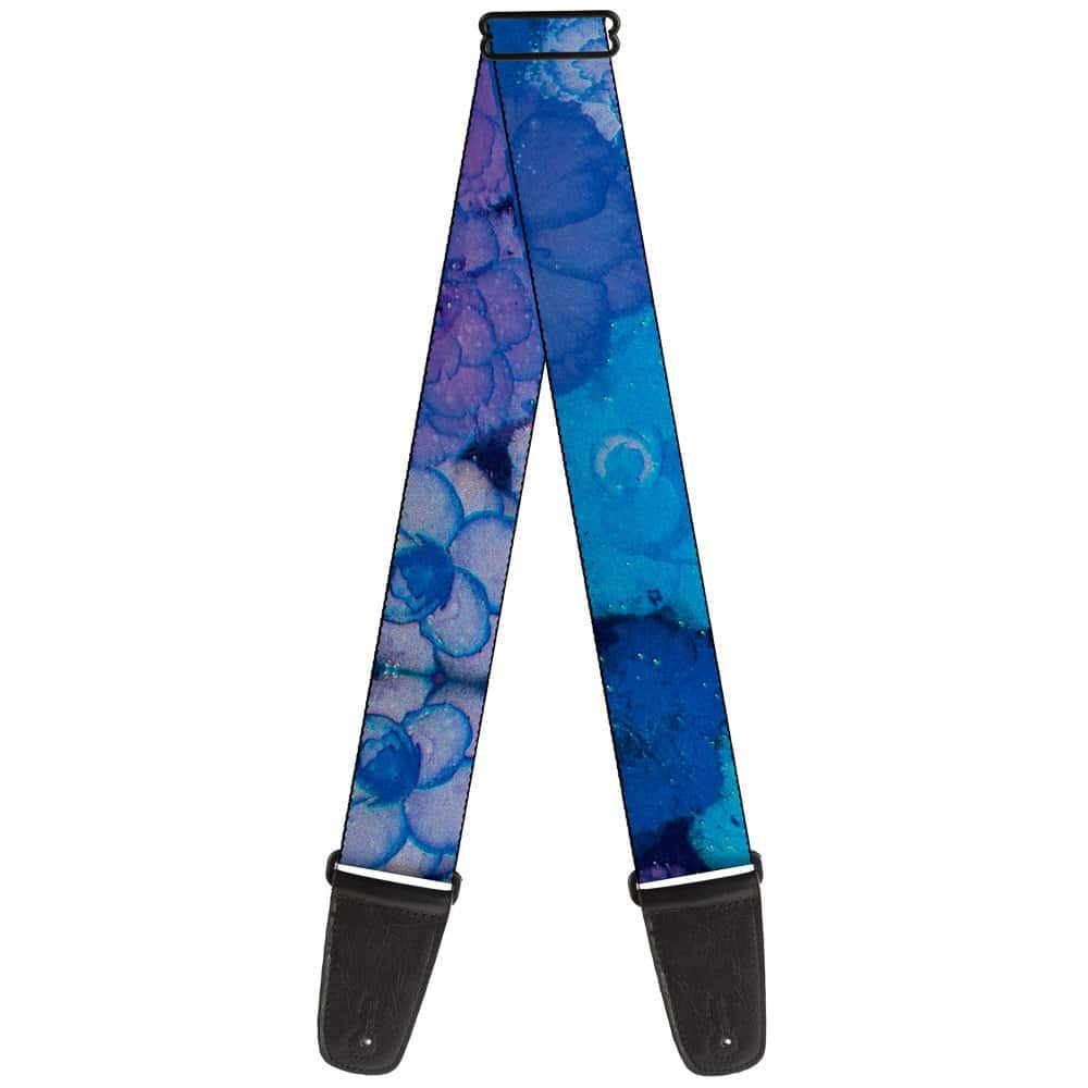 Correa de Guitarra Buckle-Down Collage Floral Vivo3 Azules