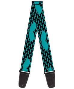 Correa para Guitarra Mustaches Mini Single Repeat Negra y