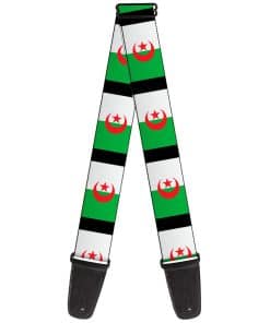 Correa de Guitarra con Banderas de Argelia de Buckle-Down