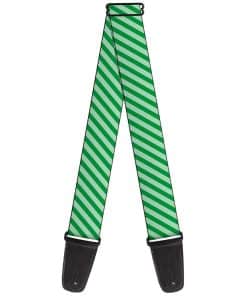 Correa de Guitarra Buckle-Down Rayas Diagonales Verdes
