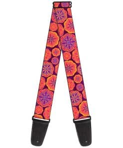 Correa de guitarra Buckle-Down Mandala Boho Púrpuras