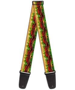 Correa de guitarra Buckle-Down Hamburgesa Vibrante 2