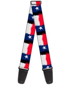 Correa de guitarra Buckle-Down Texas Flag Painting 2