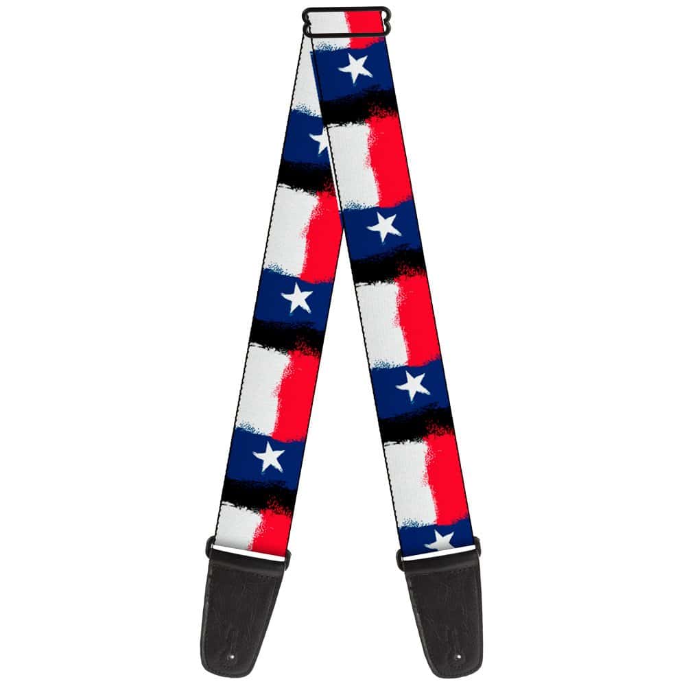 Correa de guitarra Buckle-Down Texas Flag Painting 2