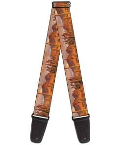 Correa de guitarra Buckle-Down Paisaje Desierto Cacti 2