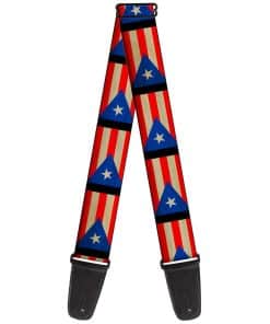 Correa de guitarra Buckle-Down Bandera de Puerto Rico