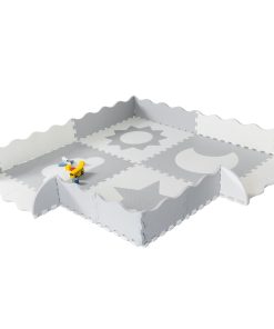 Tapete de Juego para Bebés - 61"x61" Extra Grande, Gris y