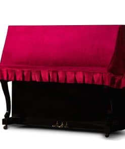 Clairevoire Cubierta para Piano Vertical -Vino Clásico