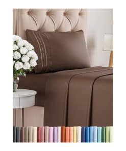 Juego de Sábanas Tamaño Twin XL de 3 -Café
