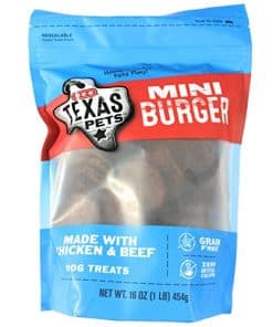 H-E-B Texas Pets Mini Burger Elaborado con Pollo y Res 16