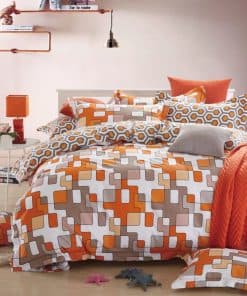 Juego de Cubierta de Edredón Minimalista con Formas