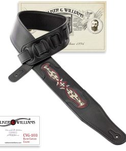 Correa de Guitarra Acolchada Negra Walker & Williams