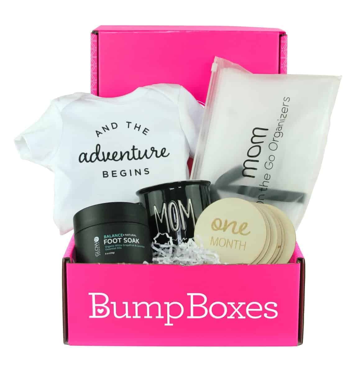 Caja de regalo para el tercer trimestre del embarazo Bump