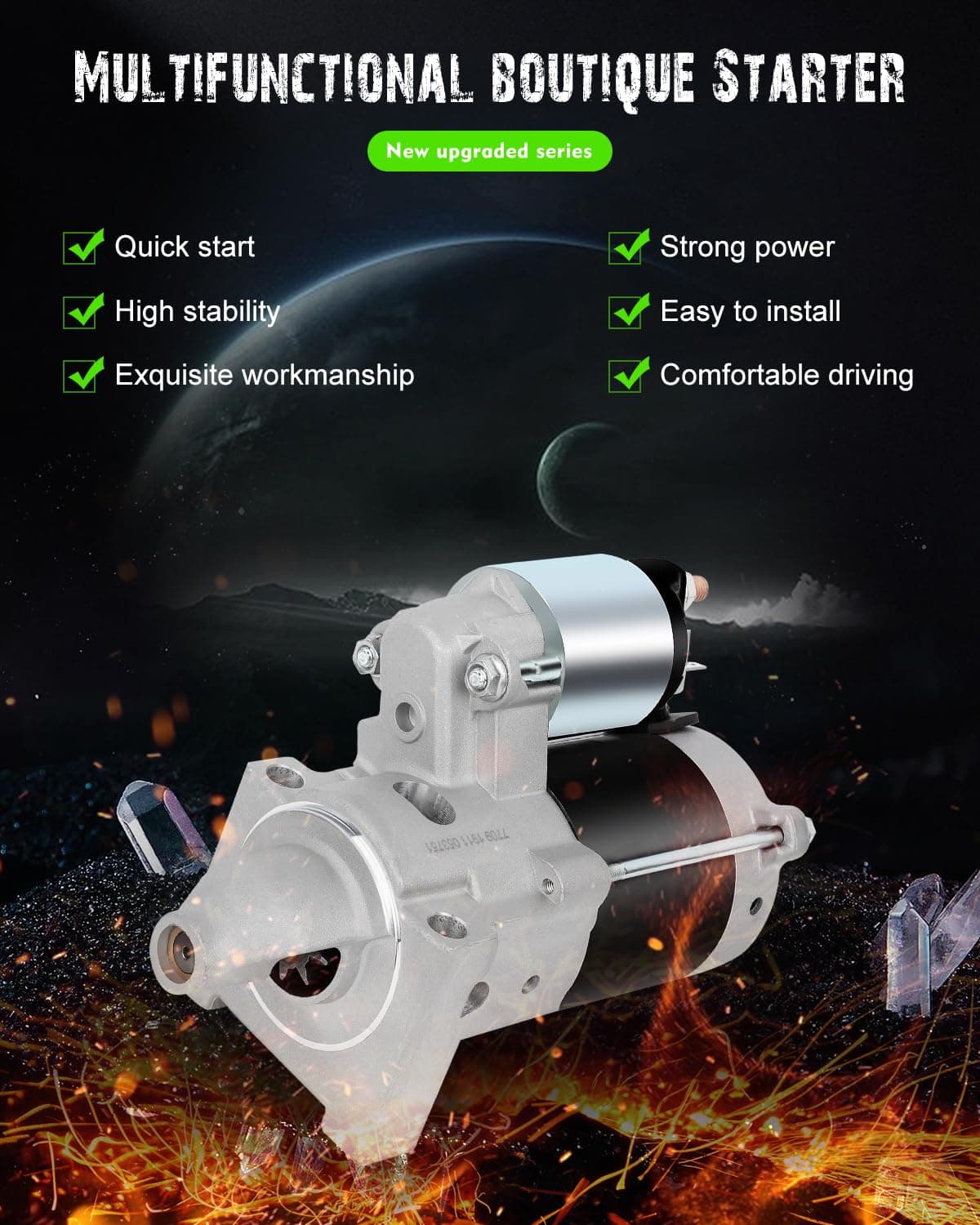 Motor de Arranque SCITOO AM134946 428000-3130 18533N para - Imagen 3