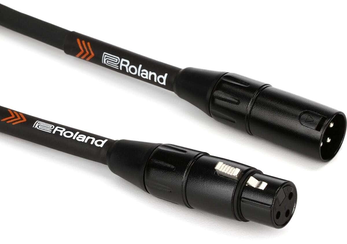 Cable de Micrófono XLR de la Serie Negra de Roland, 50 Pies