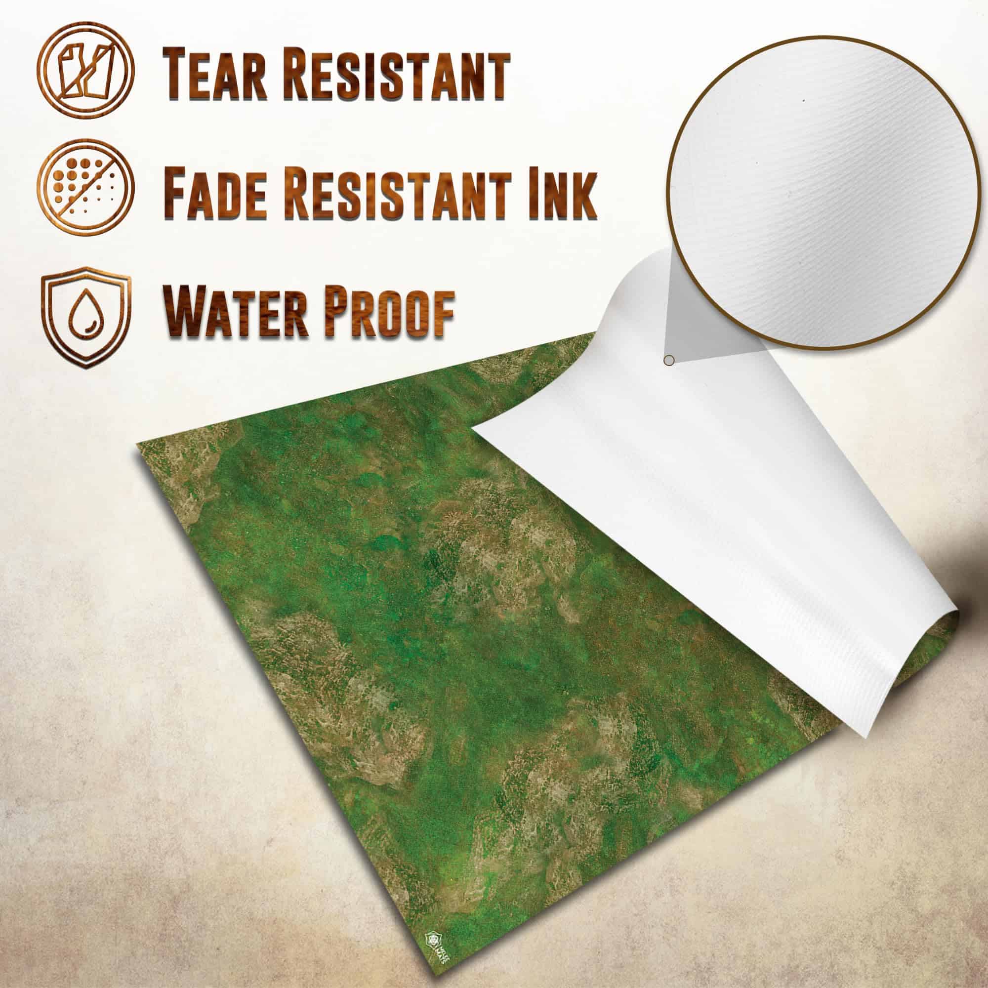 Tapete de Juego de Batalla para DND - [48" x -Praderas - Imagen 4