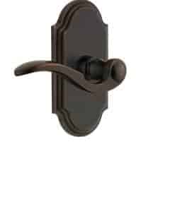 Placa de arco Grandeur 811298 con manija Bellagio en bronce