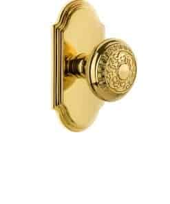 Grandeur 811202 Placa Arc de Paso con Perilla Windsor en