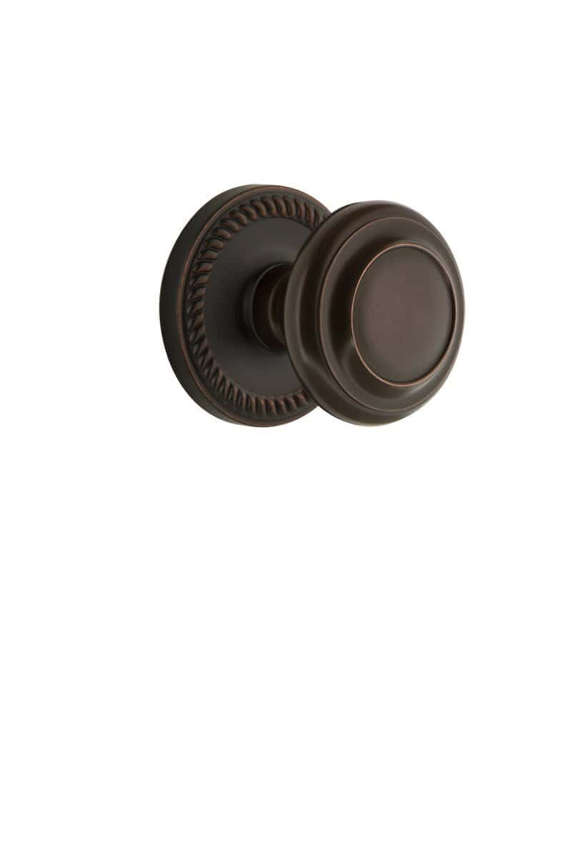 Placa doble inactiva Grandeur 807918 Newport con perilla