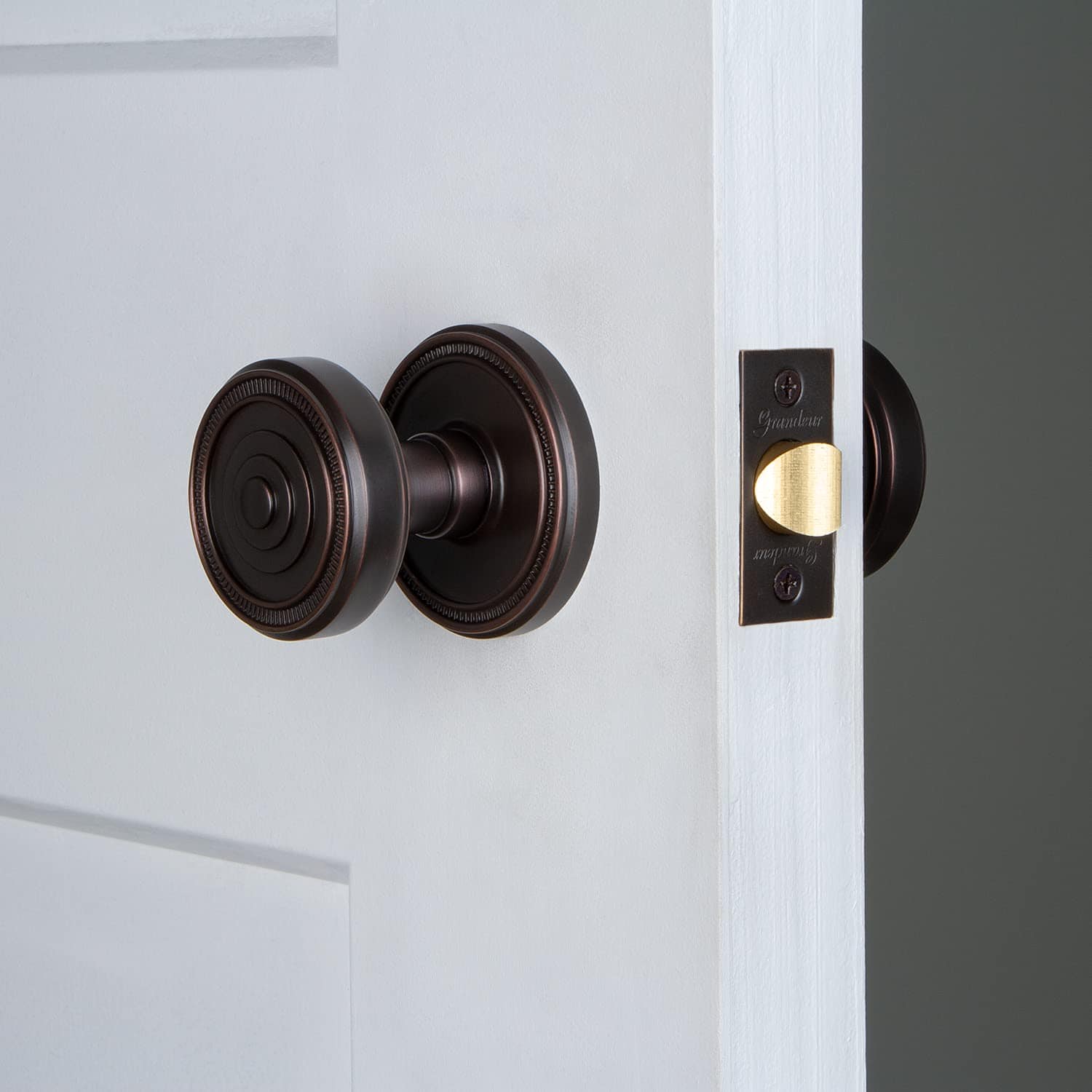 Grandeur 809223 Roseta de Paso con Perilla Soleil en Bronce - Imagen 3