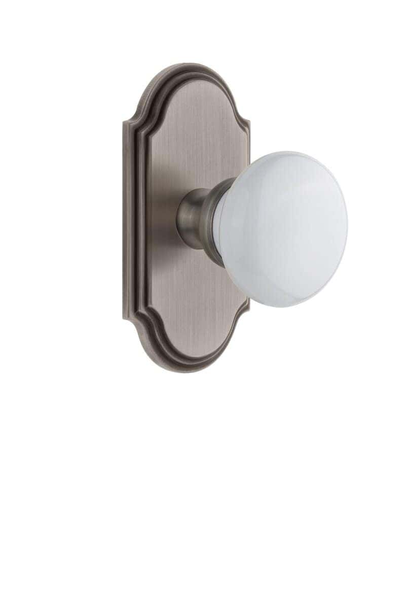 Placa de paso Grandeur 812276 con perilla Hyde Park en