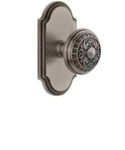 Grandeur 811197 Placa de paso con perilla Windsor en Peltre