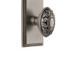 Placa doble inactiva Grandeur 811008 Carre con perilla