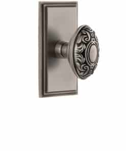 Placa doble inactiva Grandeur 811008 Carre con perilla