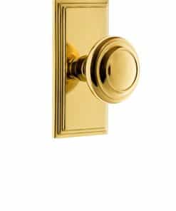 Grandeur 810817 Carre Plate Passage with Circulaire Knob en