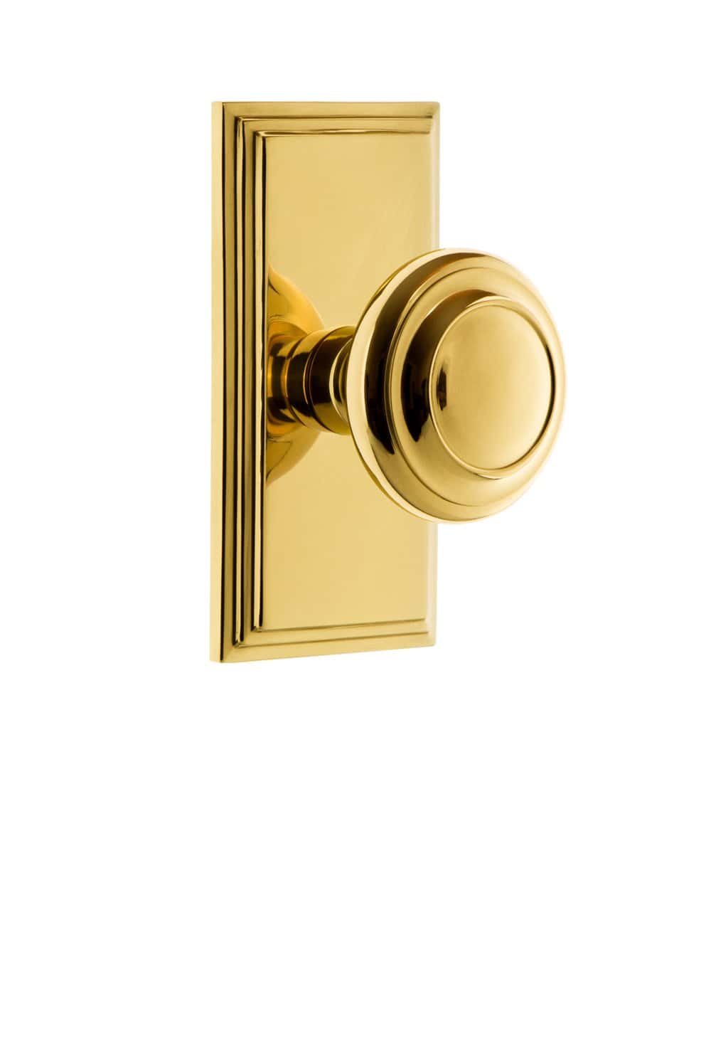 Grandeur 810817 Carre Plate Passage with Circulaire Knob en