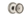 Placa doble Newport Grandeur 808103 con perilla Soleil en