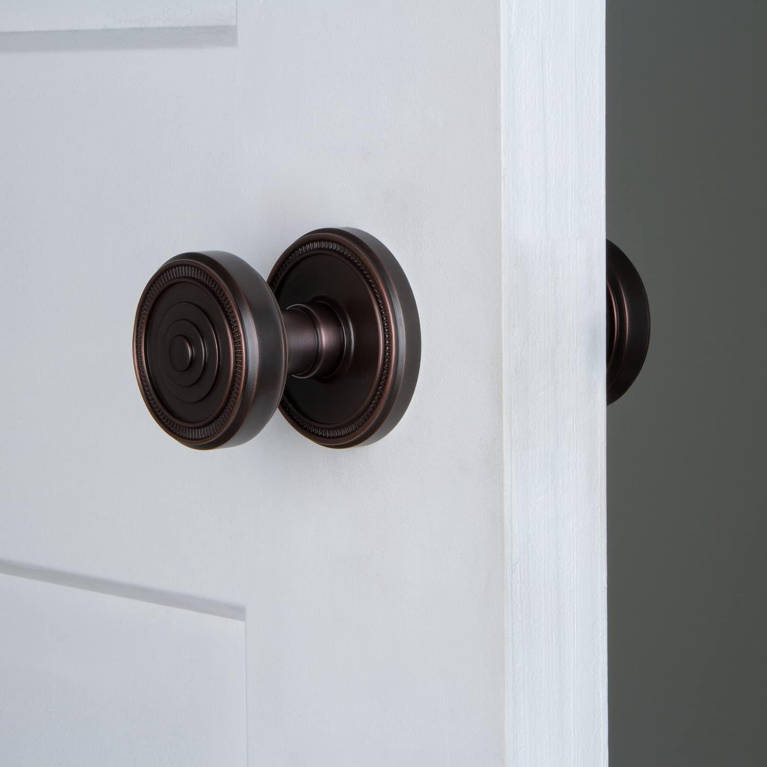 Grandeur 809646 Roseta Doble Inactiva con Perilla Soleil en - Imagen 3