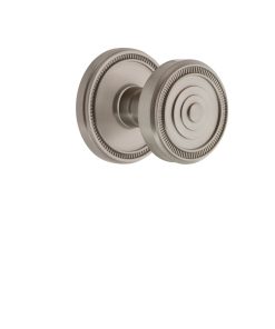 Grandeur 809222 Roseta de Paso con Perilla Soleil en Níquel