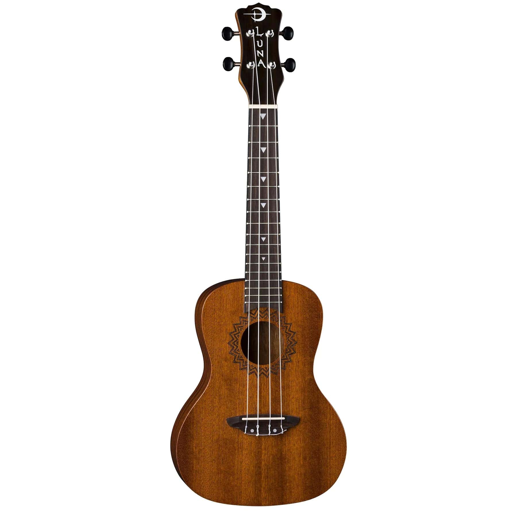 Paquete de Ukulele Luna Vintage Mahogany Concert con