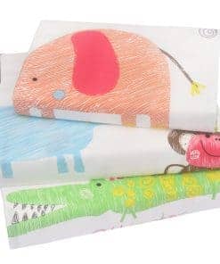 J-pinno Lovely Jungle Elephant Monkey Giraffe Animals Twin