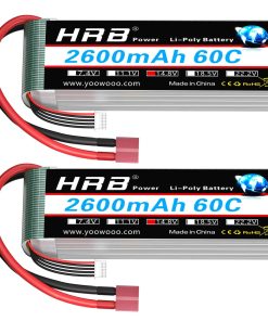 HRB 2pcs 4S 2600mAh Batería Lipo 60C 14.8V Batería