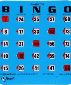 Tarjetas de Bingo Regal con Ventanas Deslizantes - Juego de