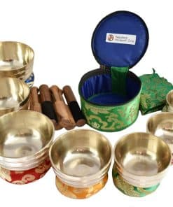 Set de 7 Cuencos Tibetanos de Sanación del Chakra NHZ para