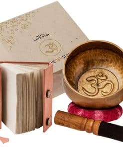 Set de Cuenco Tibetano Ohm Store y Diario Lokta - Cuenco de